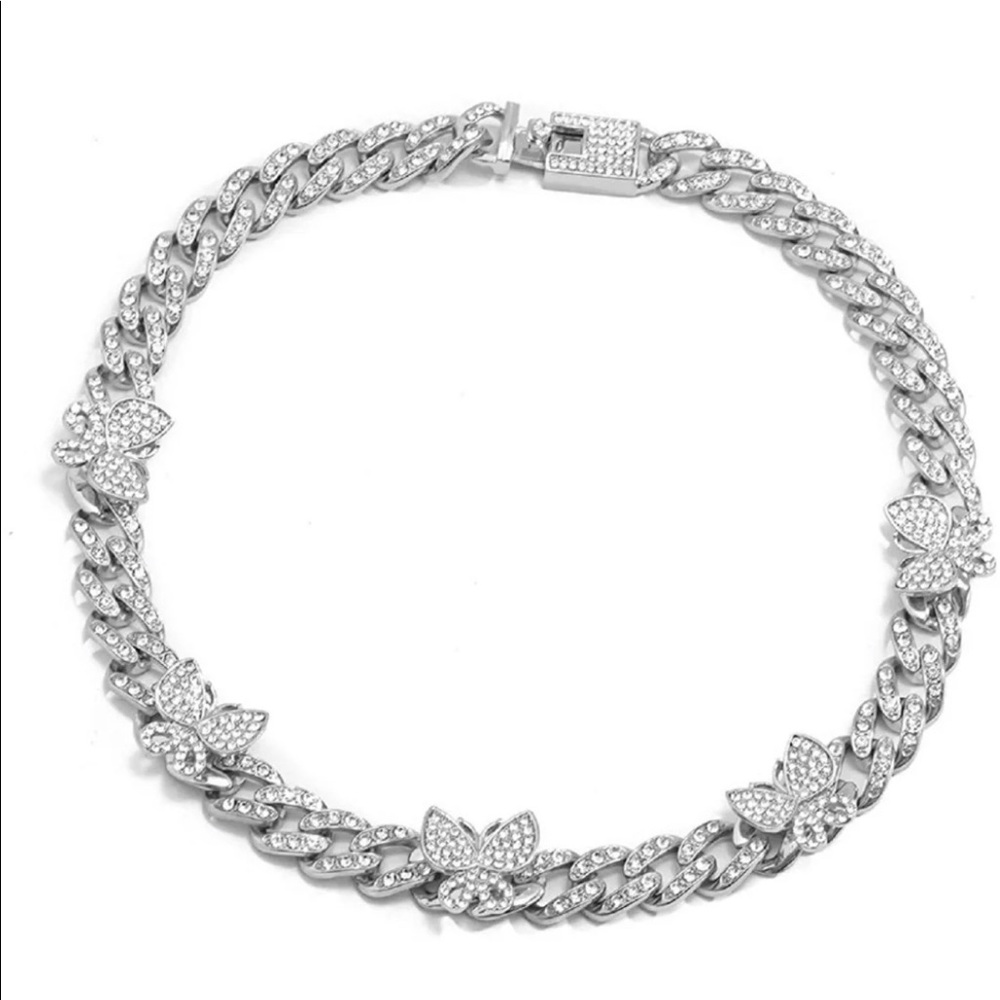 Butterfly Cuban Necklace